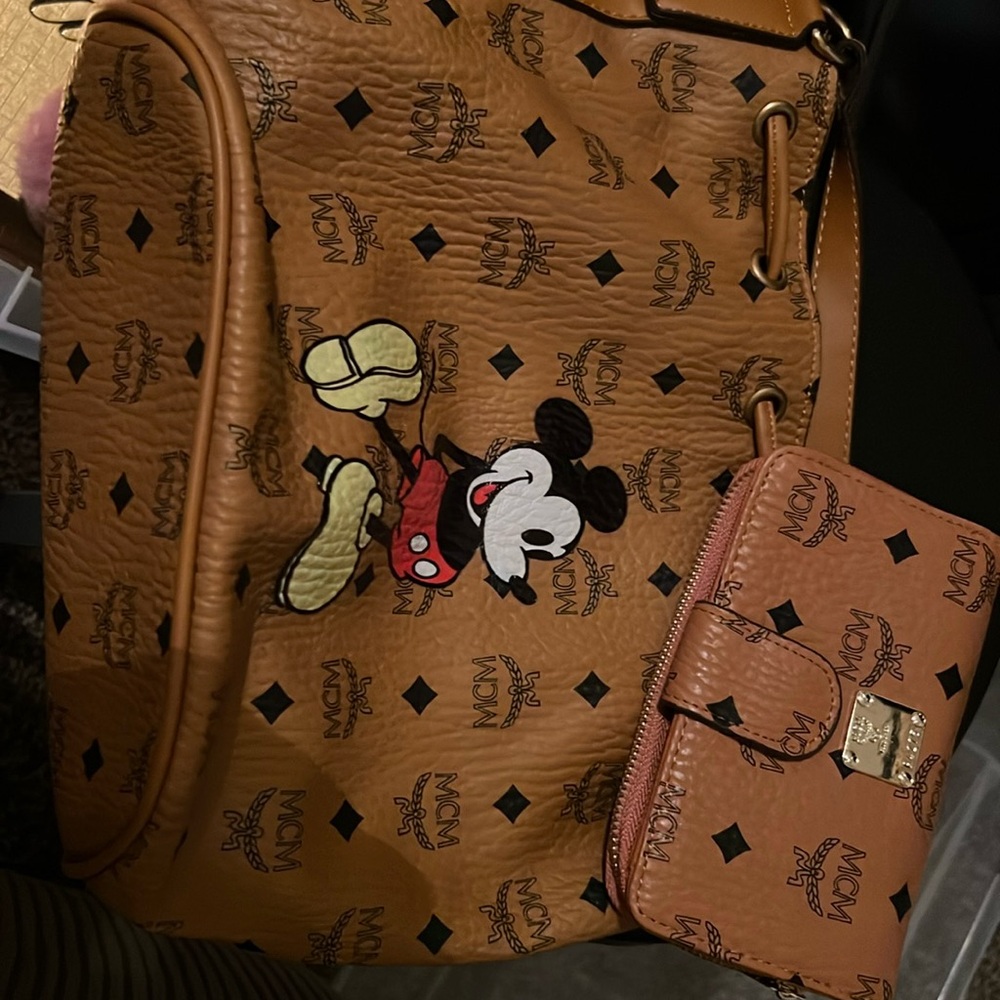 MCM Mickey Mouse Small Bag and Wallet